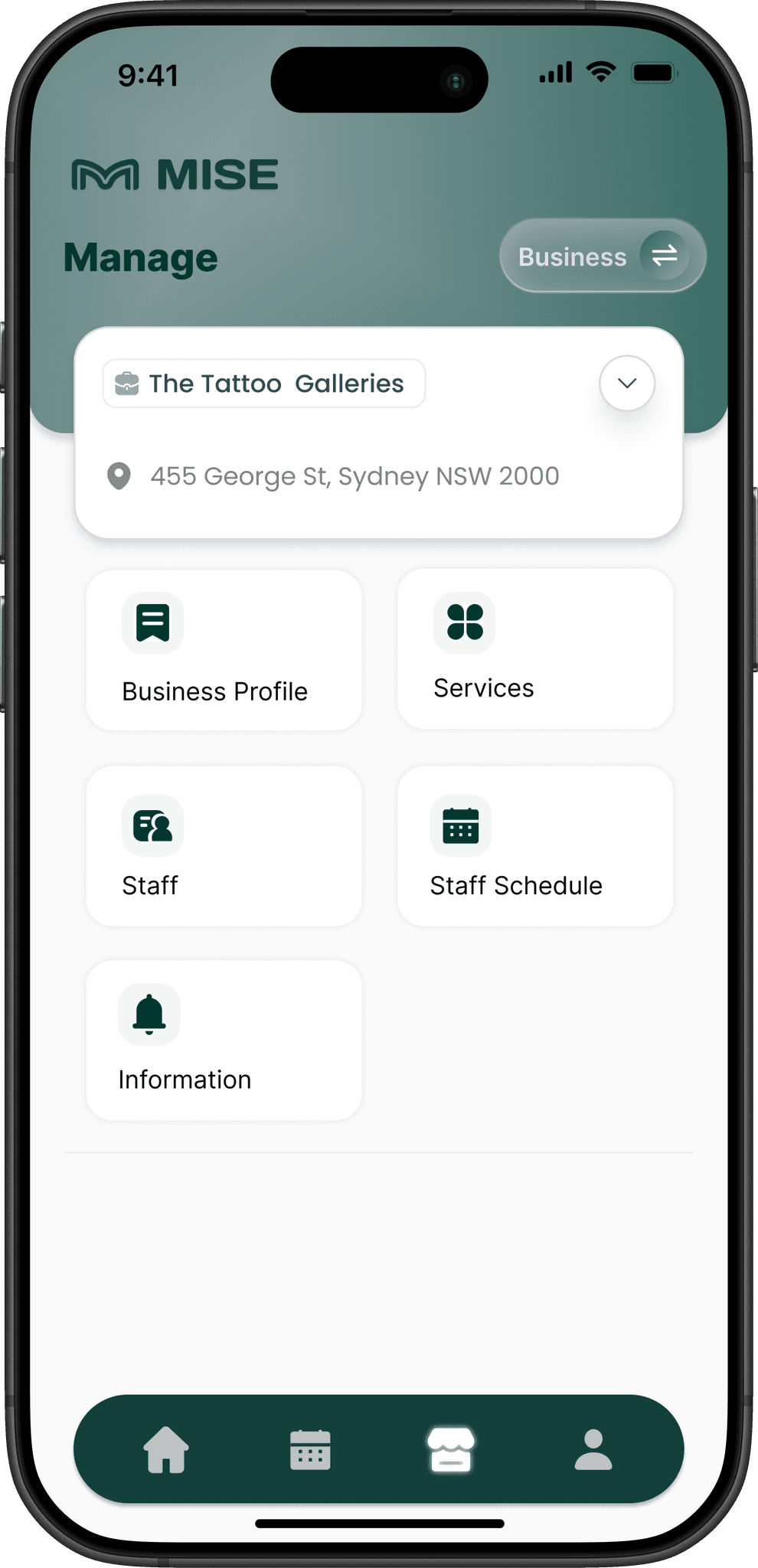 MISE Business app