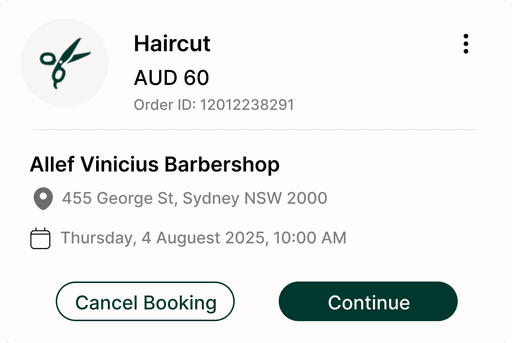 Ongoing bookings